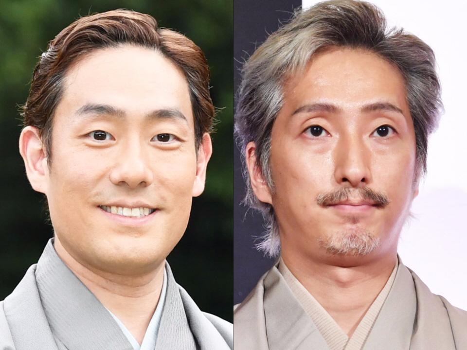 中村勘九郎（左）と中村七之助