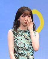 　映画「マイ・ブロークン・マリコ」への思いを語り感極まって涙を流す永野芽郁（撮影・堀内翔）