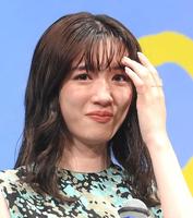 　映画「マイ・ブロークン・マリコ」への思いを語り感極まって涙を流す永野芽郁（撮影・堀内翔）