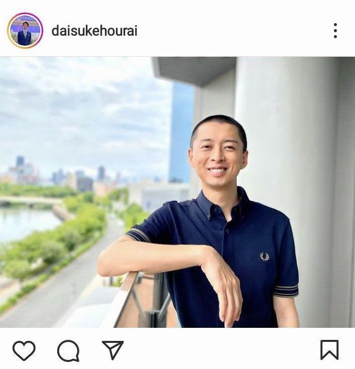 　蓬莱大介さんのインスタグラム＠ｄａｉｓｕｋｅｈｏｕｒａｉより