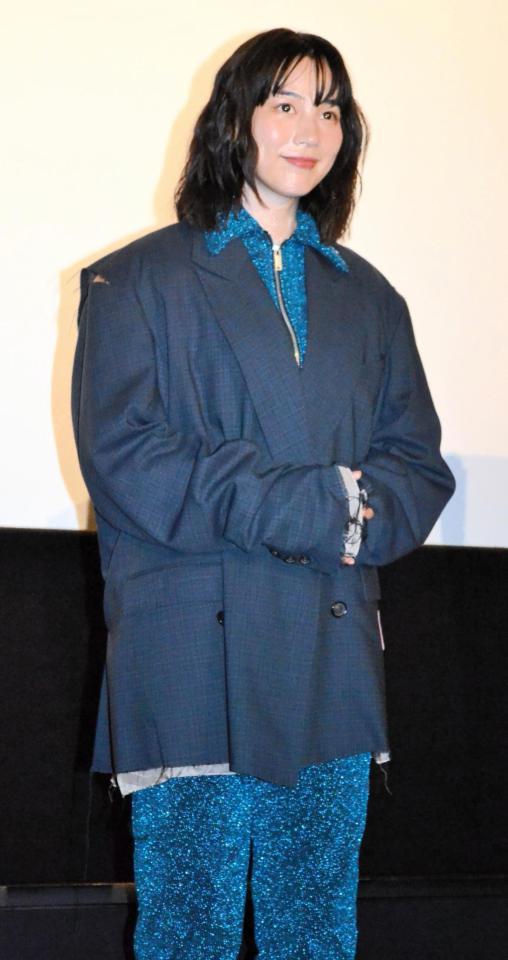 　映画「さかなのこ」の舞台あいさつに登壇したのん