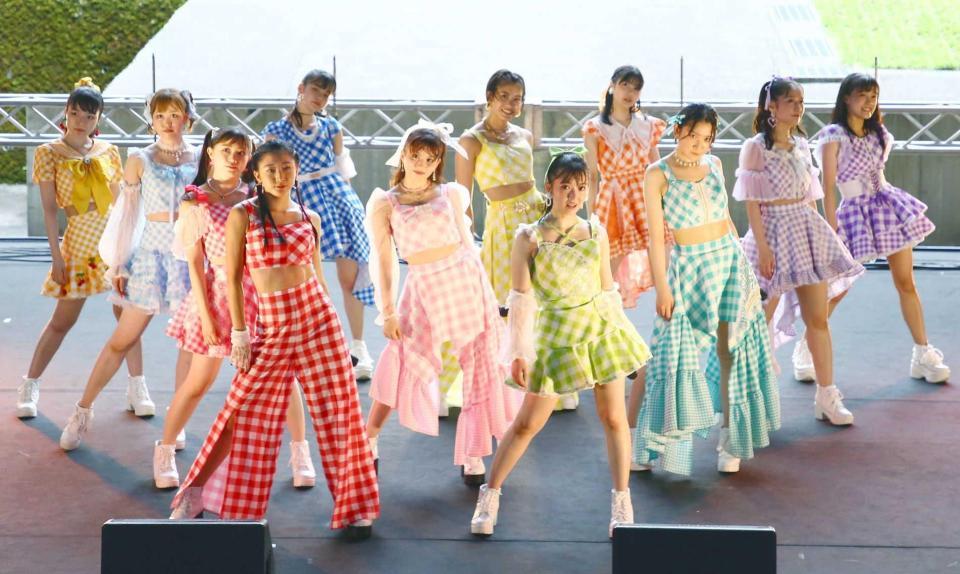 　初の野外ワンマンライブを行ったつばきファクトリー