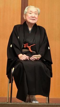 芸歴８０周年記念の会を開いた三遊亭金翁さん＝２０２１年１０月