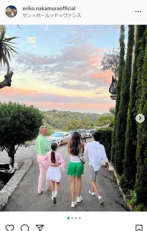 　中村江里子のインスタグラム＠ｅｒｉｋｏ．ｎａｋａｍｕｒａｏｆｆｉｃｉａｌより