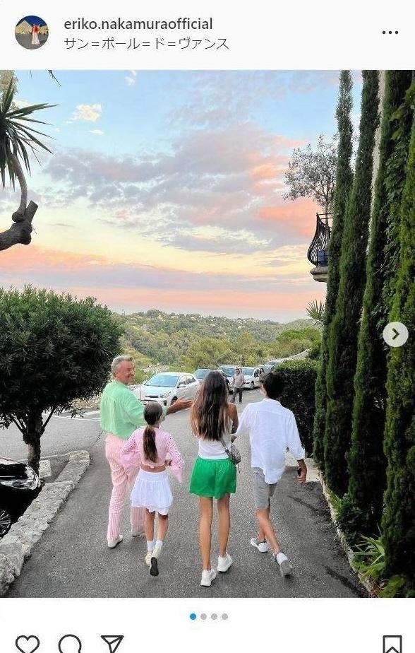 　中村江里子のインスタグラム＠ｅｒｉｋｏ．ｎａｋａｍｕｒａｏｆｆｉｃｉａｌより