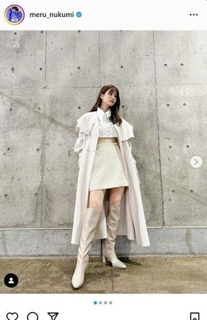 　生見愛瑠のインスタグラム＠ｍｅｒｕ＿ｎｕｋｕｍｉから