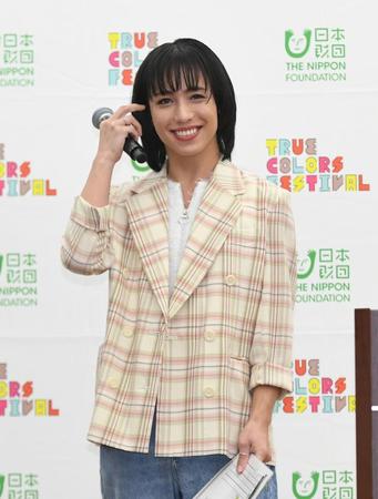 　イベントで笑顔のｒｙｕｃｈｅｌｌ（撮影・開出牧）