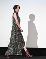 　花柄のワンピース姿で登場した長澤まさみ＝東京・ＴＯＨＯシネマズ六本木ヒルズ（撮影・開出牧）