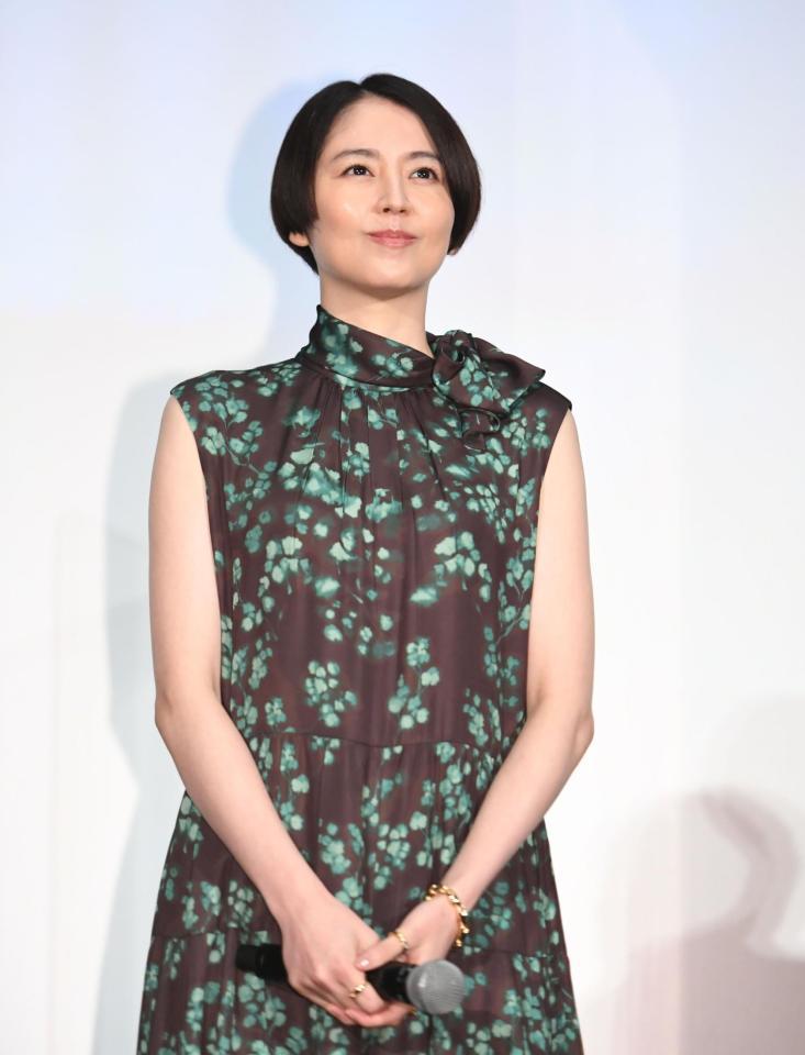 　舞台あいさつに登場した長澤まさみ＝東京・ＴＯＨＯシネマズ六本木ヒルズ（撮影・開出牧）