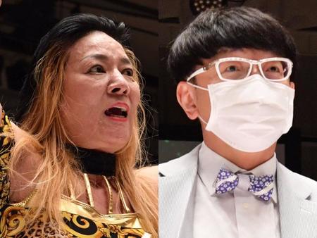 　ジャガー横田（左）と木下博勝医師