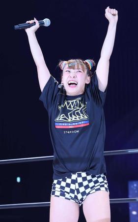 　プロレス挑戦表明をしたフワちゃん