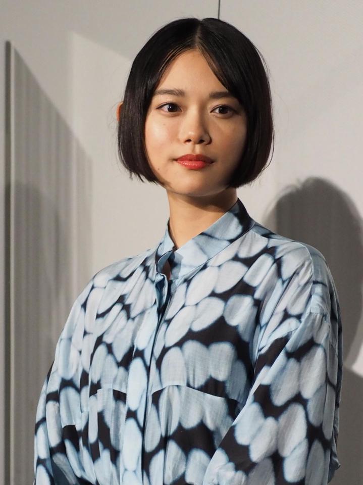 　劇場アニメーション「ぼくらのよあけ」の完成披露試写会に出席した杉咲花