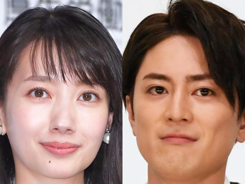 　波瑠（左）と間宮祥太朗