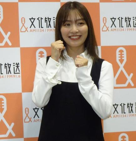 　文化放送の定例社長会見にゲスト出演した内田理央