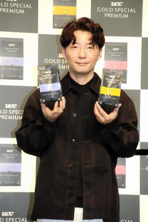 　コーヒーの魅力を語った星野源＝東京・表参道