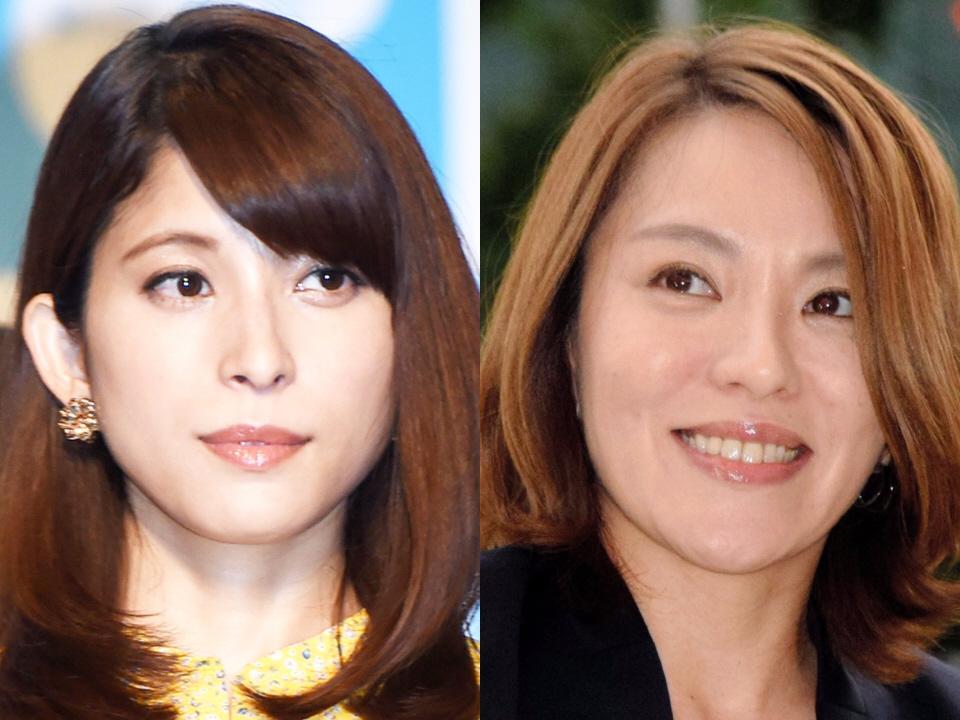 　上原多香子（左）と今井絵理子氏