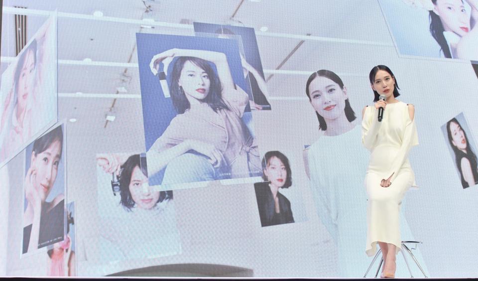 　イベントに登場した戸田恵梨香（撮影・佐々木彰尚）