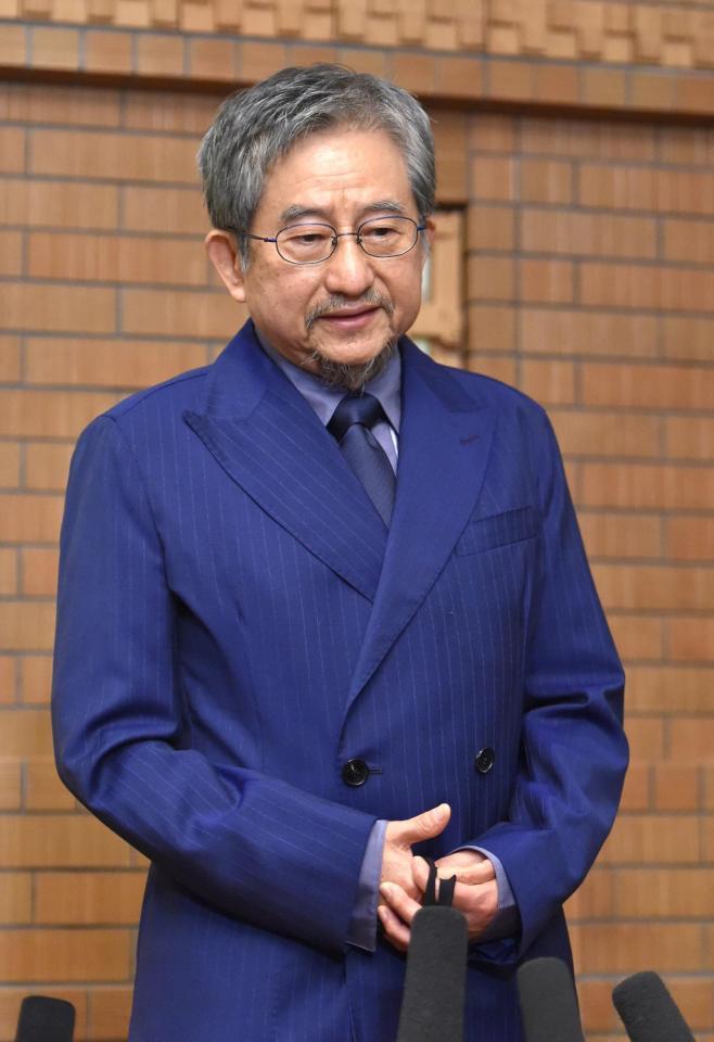 　さいとう・たかをさんの思い出を語る永井豪氏＝帝国ホテル東京（撮影・佐藤厚）