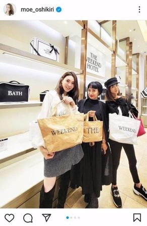 　押切もえのインスタグラム＠ｍｏｅ＿ｏｓｈｉｋｉｒｉより