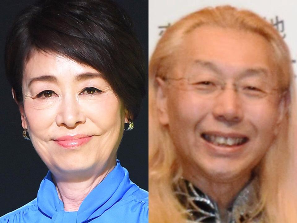 　安藤優子（左）と假屋崎省吾