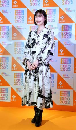 　トークショーに登場した有村藍里（撮影・佐々木彰尚）