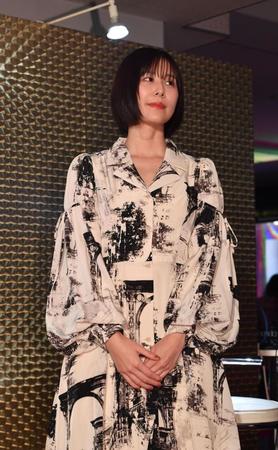 　トークショーに登場した有村藍里（撮影・佐々木彰尚）