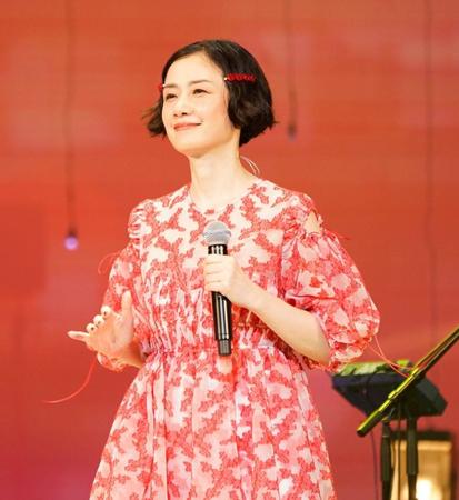 　４０周年記念コンサートを行った原田知世（撮影：三浦憲治）