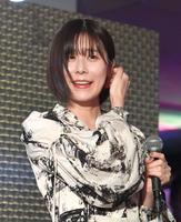 　トークショーに登場した有村藍里（撮影・佐々木彰尚）