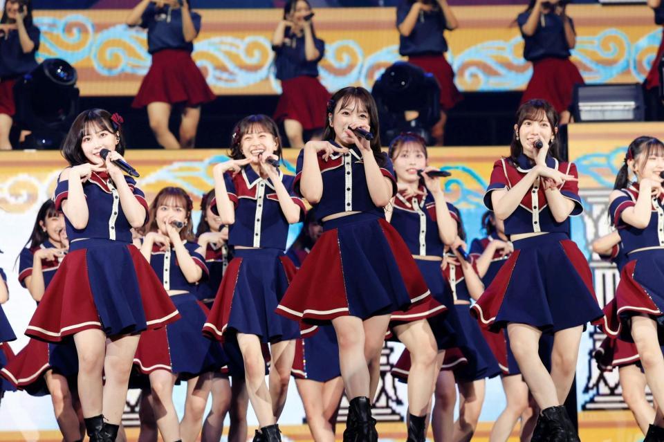 　１１周年記念ライブを行ったＨＫＴ４８＝千葉・幕張メッセ