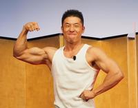 Ｄｉｓｎｅｙ＋の連続ドラマ「シコふんじゃった！」どすこいイベントに登場したなかやまきんに君＝東京・大手町、大手町三井ホール