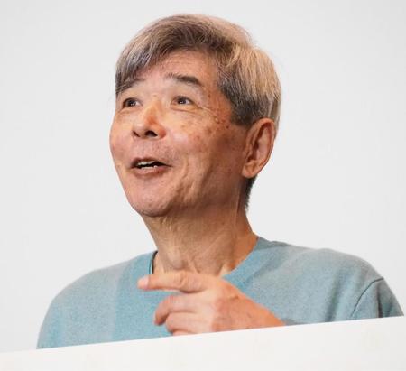 　アニメ映画「王立宇宙軍　オネアミスの翼」４Ｋリマスター版の公開初日舞台あいさつに出席した森本レオ