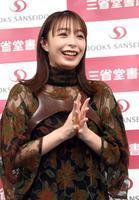 　撮影時のエピソードを語る宇垣美里（撮影・佐藤厚）