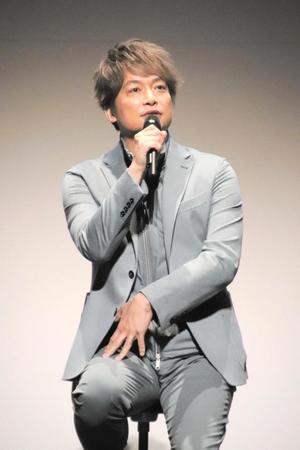 　３年ぶりの個展へ意気込みを語った香取慎吾