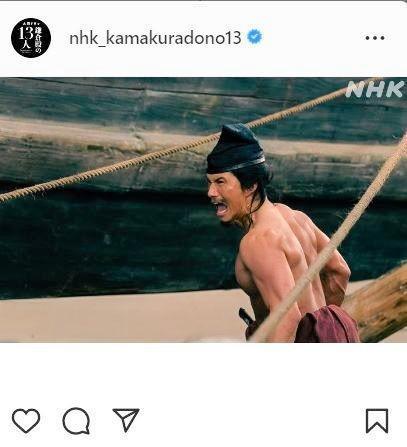 ついに脱いだ！吠えた！壮絶に隠居　ＮＨＫ「鎌倉殿の１３人」インスタグラム＠ｎｈｋ＿ｋａｍａｋｕｒａｄｏｎｏ１３から