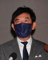 　松原千明さんとの思い出を話す石田純一（撮影・佐々木彰尚）