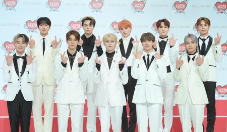 　第７３回紅白歌合戦に出場するＪＯ１（撮影・堀内翔）