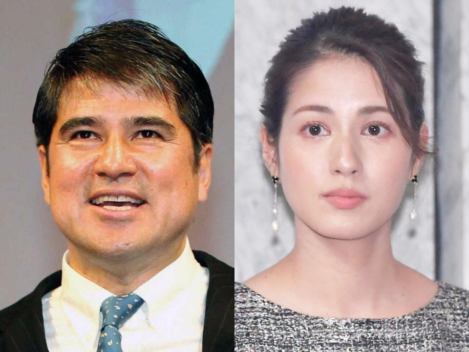 　永島昭浩氏（左）と永島優美アナウンサー