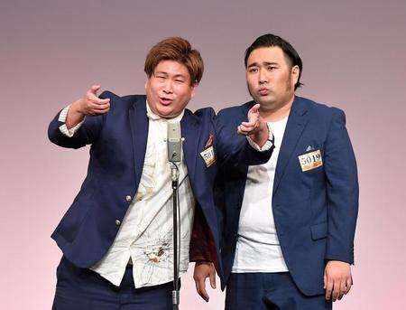 　「Ｍ－１グランプリ２０２２」準決勝に挑むビスケットブラザーズ（撮影・伊藤笙子）