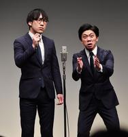 　会場を沸かせるキュウ（撮影・佐々木彰尚）