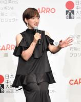 　イベントでトークをする滝川クリステル（撮影・開出牧）