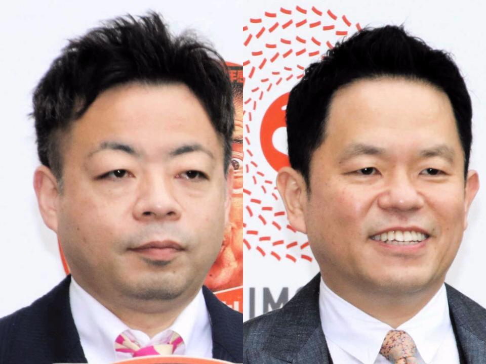 　ダイアンのユースケ（左）と津田篤宏