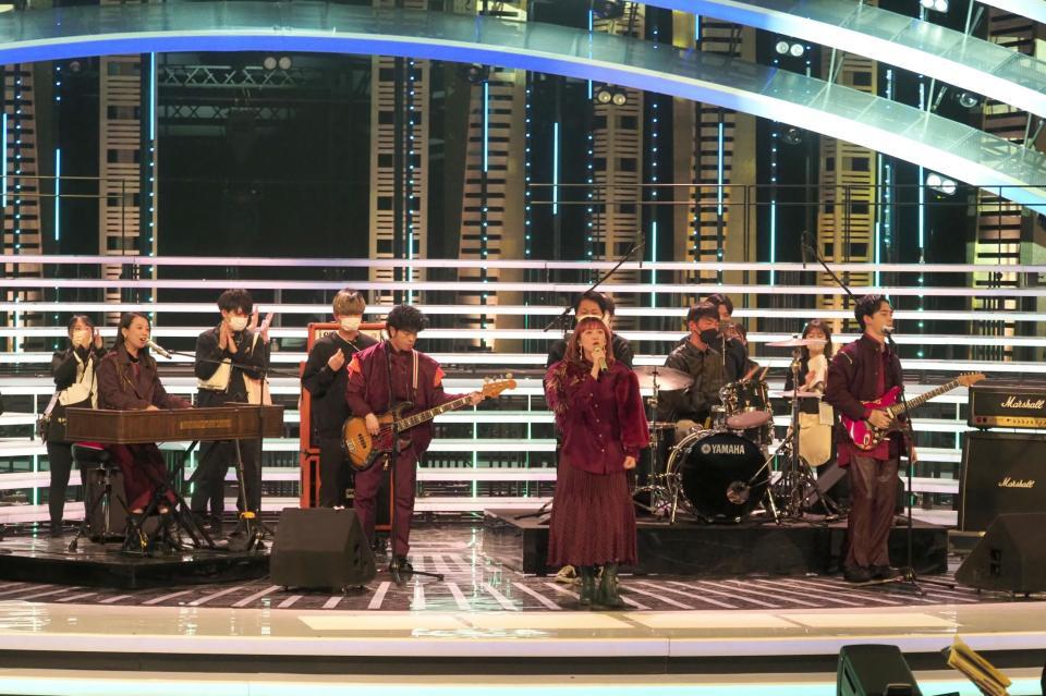 　リハーサルを行う緑黄色社会（ＮＨＫ提供）