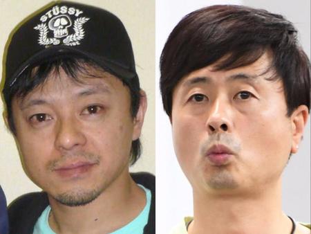 　水玉れっぷう隊・ケン（左）と次長課長・河本準一