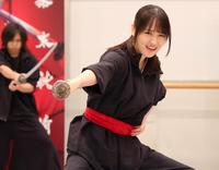 　新撰組・沖田総司を熱演する菅井友香（撮影・吉澤敬太）