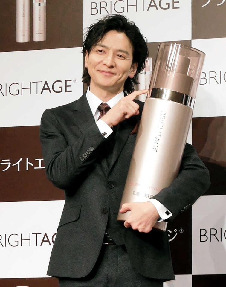 　新ＣＭ発表会に出席した生田斗真