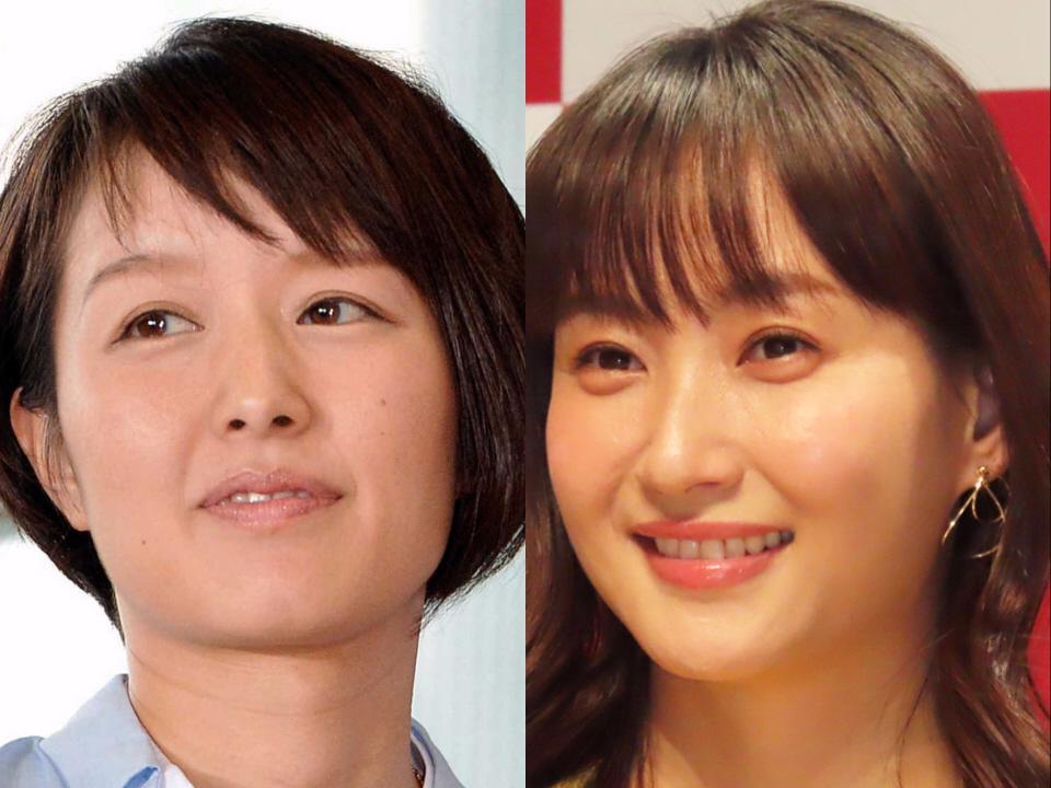 　中村仁美（左）と藤本美貴