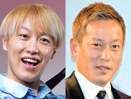 お見送り芸人しんいち（左）とじゅんいちダビッドソン