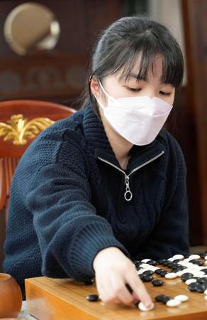 　ドコモ杯女流棋聖戦第１局で敗れた仲邑菫三段（日本棋院提供）