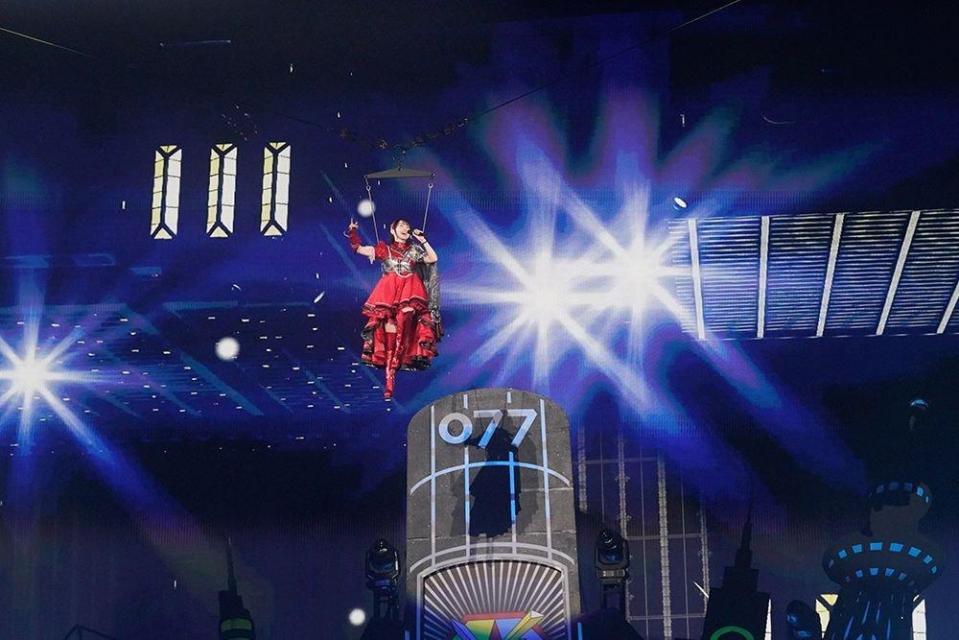 　「ＮＡＮＡ　ＭＩＺＵＫＩ　ＬＩＶＥ　ＨＥＲＯＥＳ　２０２３」２日目の公演を行った水樹奈々