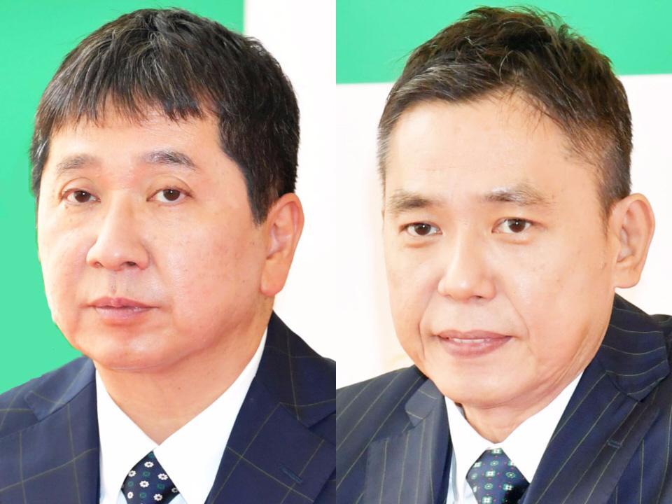 爆笑問題・田中裕二（左）と太田光